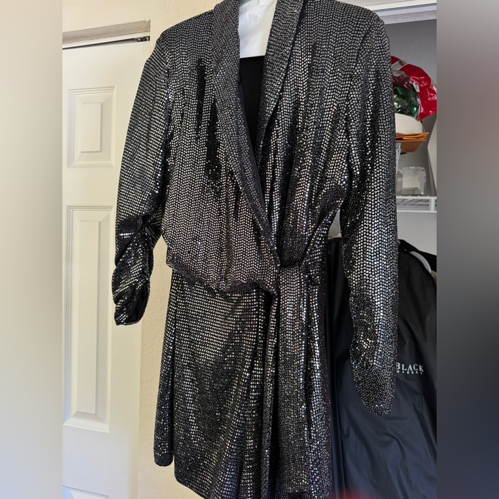 Zara Silver Sequence Romper